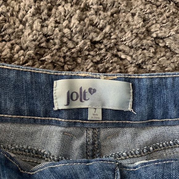 Jolt Jean β’ Denim Shorts Floral Lace Design - Picture 5 of 8